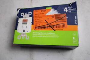 lot 404 image: Leviton 4-Pack 15A GFCI Outlets with Slim Design
