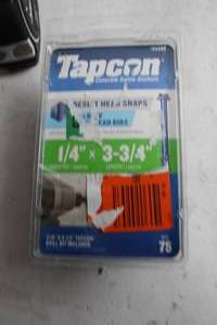 lot 451 image: Tapcon 14 x 3-34 Concrete Screw Anchors, Box of 75