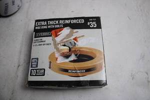 lot 386 image: Everbilt Extra Thick Reinforced Wax Ring with Bolts