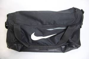 lot 104 image: Nike Black Duffel Bag with Logo