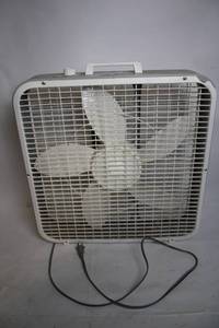 lot 107 image: Used 20-inch Box Fan with Adjustable Speed Control