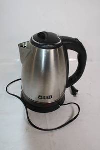 lot 133 image: Electric Stainless Steel Kettle with Base