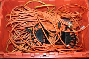 lot 138 image: Collection of Assorted Heavy Duty Extension Cords