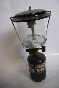 lot 140 image: Coleman Propane Lantern with Fuel Canister