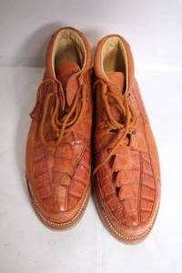 lot 196 image: Los Altos Mens Genuine Exotic Skin Shoes, Size 10