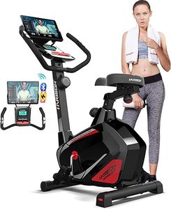 lot E-110-OR image: HARISON Magnetic Exercise Bike for Home 350lbs Capacity, Bluetooth Stationary Bikes for Home with 2 in 1 LCD Monitor and Tablet Holder, Comfortable Seat Cushion