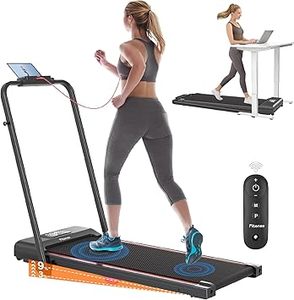 lot F-21-BL image: 2-in-1 Incline Treadmills for Home, 2.5 HP Compact Walking Pad Under Desk Treadmill with Incline 3%9%, Remote Control, LED Display, 1-12 kmh Speed Lightweight Treadmill for HomeOffice