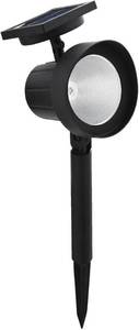 lot P-27-GR image: Pack of 12 Outdoor Expressions Black 15 Lumens Plastic Floodlight Solar Path Light