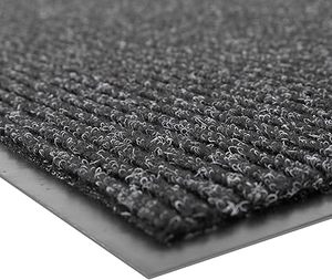 lot R-11-BL image: Notrax 109 Brush Step Carpeted IndoorOutdoor Entrance Mat for Home or Office, 4 x 6, Absorbent Slip Resistant Heavy Duty Entry Mat, Charcoal