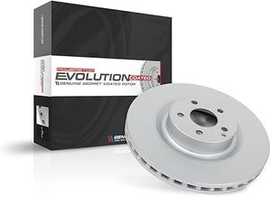lot U-7-BL image: Power Stop JBR1375EVC Evolution Coated Front Brake Rotor For Hyundai Genesis 2009-2014