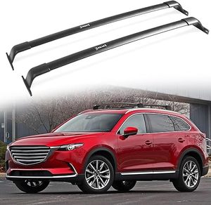 lot U-387-OR image: Upgraded 220lbs Roof Rack Cross Bars Fit for Mazda CX9 CX-9 2016-2023 (with Factory Roof Rails) fit for Kayak Snowboard