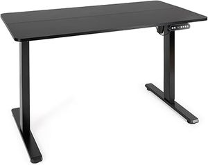 lot O-137-BL image: TQESSD22-BK ORIGAMI Electric Adjustable Desk with Table Top - Black