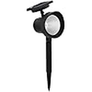 lot P-108-BL image: Pack of 12 Outdoor Expressions Black 15 Lumens Plastic Floodlight Solar Path Light