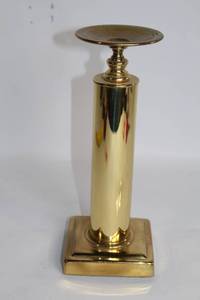 lot 6 image: Brass Candle Holder Stand 12 High with Felt Base