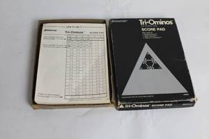 lot 35 image: Tri-Ominos Score Pad by Pressman for Board Games