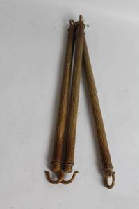 lot 46 image: Set of 3 Antique Wooden Drapery Rods