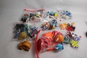 lot 84 image: Assorted Collection of 8 Bags with Mixed Toys and Figurines