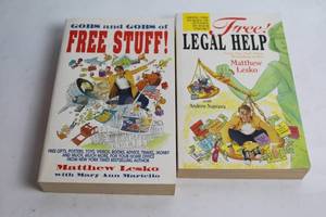 lot 95 image: Pair of Matthew Lesko Books Free Stuff and Legal Help