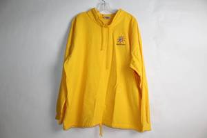 lot 138 image: XL Yellow Mazatlan Hoodie with Sun Embroidery