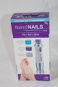 lot 164 image: Naked Nails Electronic Manicure Tool with 6 Attachments
