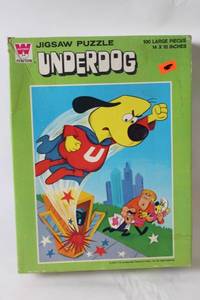 lot 176 image: 1973 Underdog Jigsaw Puzzle with 100 Large Pieces