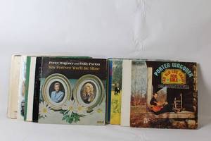 lot 190 image: Collection of 13 Vintage Vinyl Records Including Tom Jones, Porter Wagoner, and Dolly Parton