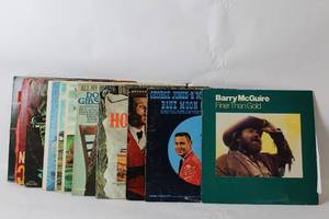 lot 194 image: Collection of Vintage Vinyl Records Including Barry McGuire and George Jones