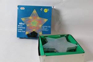 lot 196 image: 40LT Multi Function Laser Tree Top Star with Lights