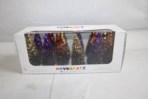 lot 214 image: Set of 12 Novogratz Halloween Bottlebrush Trees