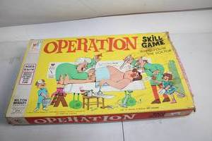 lot 272 image: Vintage Operation Skill Game by Milton Bradley