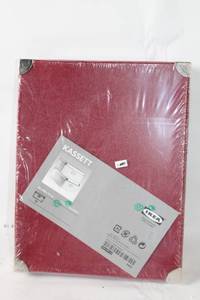 lot 286 image: IKEA KASSETT Red Storage Box Set of 2