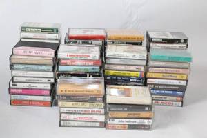 lot 300 image: Collection of Vintage Cassette Tapes Featuring Various Music Genres