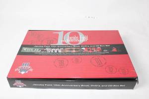 lot 327 image: Jacobs Field 10th Anniversary Book, DVDs, and CD Box Set