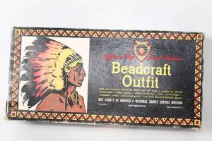 lot 336 image: Vintage Boy Scouts of America Beadcraft Outfit