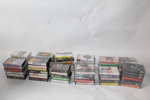 lot 345 image: Collection of 50 Vintage Music Cassette Tapes