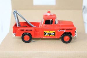 lot A-420 image: Vintage Red Die-Cast Tow Truck with Champion Decals