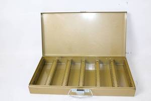 lot 449 image: Metal Cash Box with Adjustable Dividers