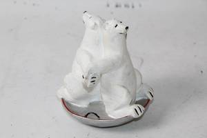 lot 473 image: Decorative Polar Bear Figurine on Sleigh