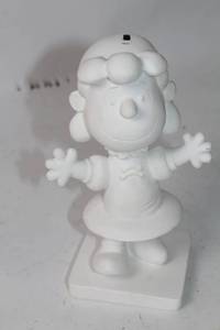 lot 488 image: Peanuts Lucy Character Ceramic Coin Bank 7-inch