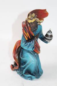 lot 495 image: Hand-Painted Resin Balthazar Nativity Figurine