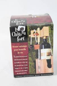lot 498 image: La Chteau Fort Wooden Wine Bottle Puzzle
