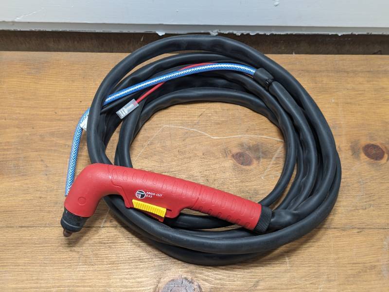 lot 40 image: Trafimet Ergocut S45 Plasma Cutting Torch - 10 ft Hose and Cords