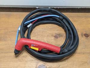 lot 40A image: Trafimet Ergocut S45 Plasma Cutting Torch - 10 ft Hose and Cords
