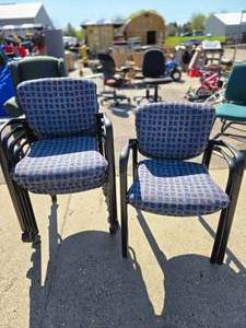 lot 65 image: Office Chairs 6 piece matching set