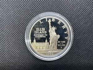 lot 47 image: 1886-S Proof Statue of Liberty Silver Commem. Dollar