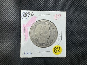 lot 82 image: 1896 Barber Half Dollar