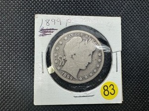 lot 83 image: 1899 Barber Half Dollar