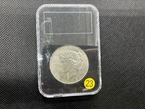 lot 23 image: High Grade 1923 Peace Silver Dollar