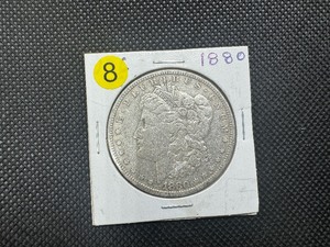 lot 8 image: 1880 Morgan Silver Dollar