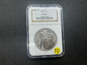 lot 10 image: 1883-O Morgan Silver Dollar NGC MS62
